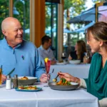 Couple at the Grille at the Chateau