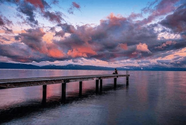 Catch a beautiful sunset in North Lake Tahoe!