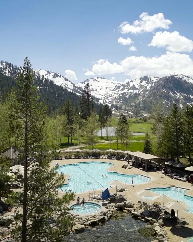 What better way to enjoy the sunny blue skies and beautiful scenery of spring in the Sierra than relaxing in a blissful alpine soak.
