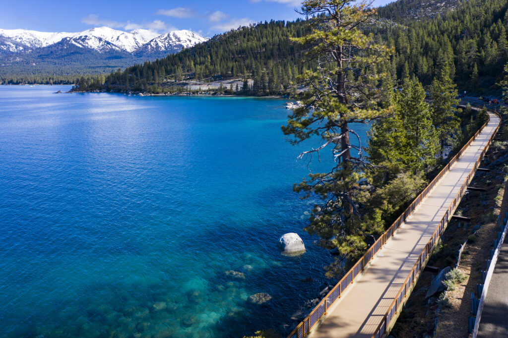 Bridge in Incline Village on North Shore of Lake Tahoe