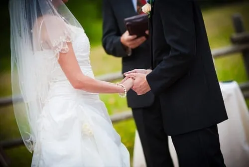 Couple getting married photo by Chris Werner