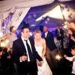 Couple celebrating on their wedding day photo by Chris Werner