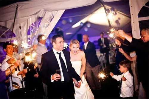 Couple celebrating on their wedding day photo by Chris Werner