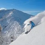 Daron Skiing down a snowy slope in Lake Tahoe