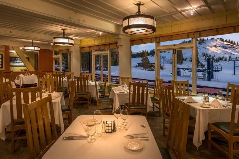 Dining room & Belt Room Bar at Sugar Bowl Lake Tahoe