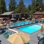 Pool at the Ferraris Crown Resort in Lake Tahoe