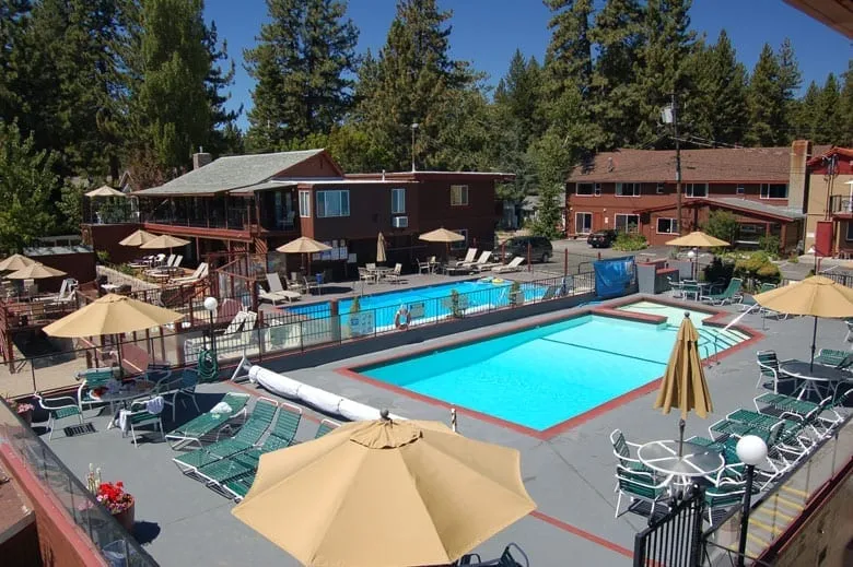 Pool at the Ferraris Crown Resort in Lake Tahoe