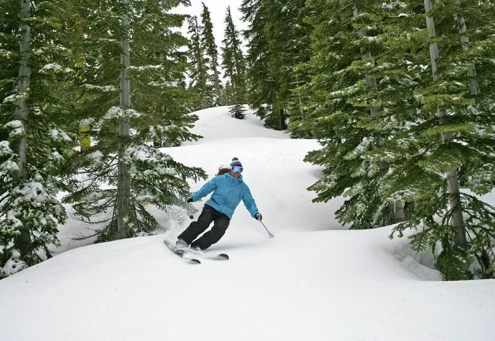 Back country skiing in Lake Tahoe
