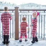Kids on balcony looking at the views in Lake Tahoe