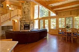 Interior of a rental home in Lake Tahoe