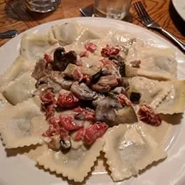 Delicious ravioli dish served by Lanza's