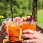 Drinks at the Incline Village Mountain Course Lake Tahoe