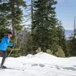 Northstar Cross Country skier enjoying a sunny day