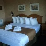 King bed at Pepper Tree Inn