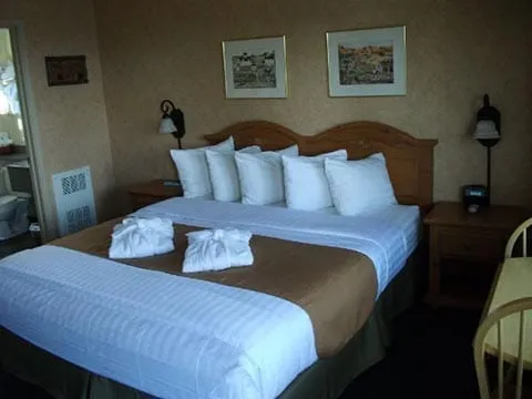 King bed at Pepper Tree Inn