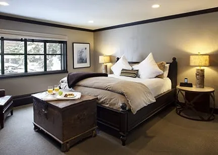 Hotel room at Squaw Valley Inn in Lake Tahoe