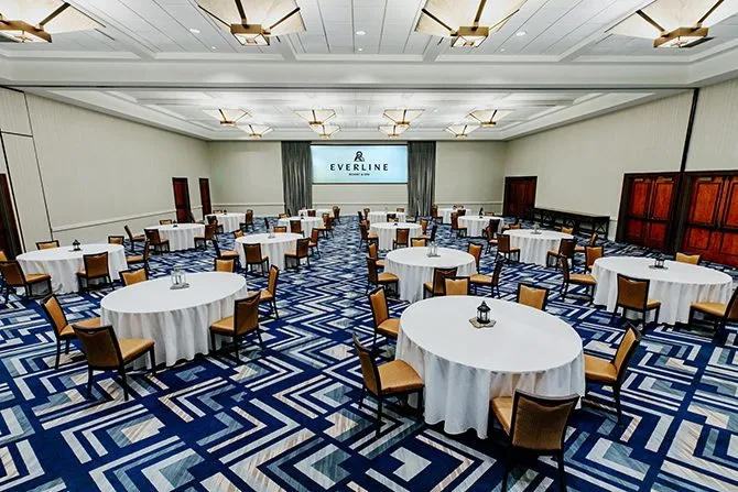 Everline Resort & Spa Lake Tahoe interior of Alpine Ballroom
