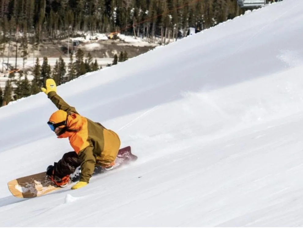 Snowboarder at Boreal