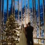 Wedding ceremony at the Squaw Valley Chapel UNited Church