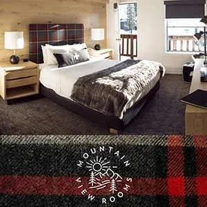 Mountain View interior shot of the bedroom in Lake Tahoe