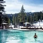 Pool outisde of the Spa in Lake tahoe