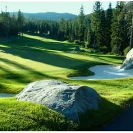 Coyote Moon golf course sand trap in Lake Tahoe