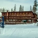 Exterior of the historic Lodge in Lake Tahoe