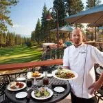 Chef and food at the Golf Course Lake Tahoe