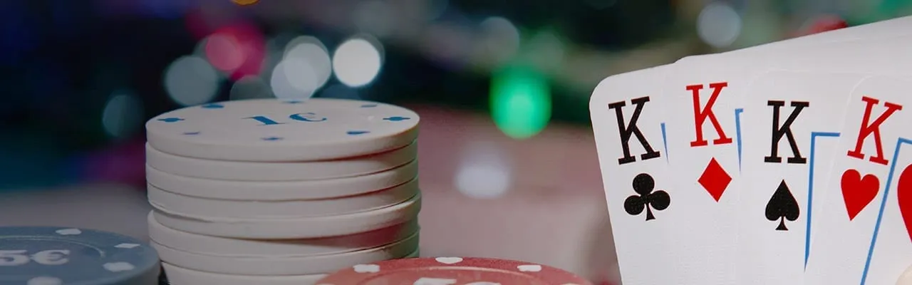Crystal bay gaming chips at poker table