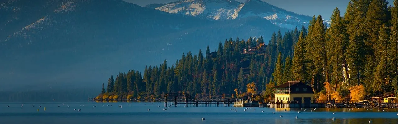 View of the lake in Lake Tahoe