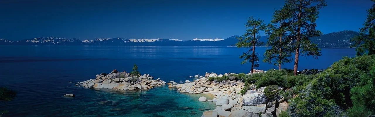 Crystal Blue water in Lake Tahoe