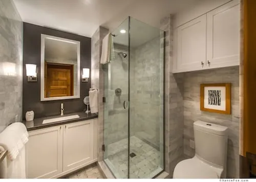 Stay at Cedar Crest Cottages on Tahoe’s West Shore — Shower