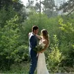 Couple on their Wedding Day in Lake Tahoe