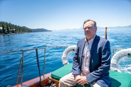 Bill Watson aboard the Thunderbird Yacht during filming