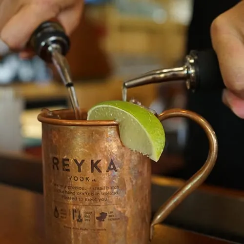Drinks being served at The Lodge Restaurant and Pub Lake Tahoe