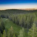 Aerial shot of the Tahoe Donner Gold Coucre