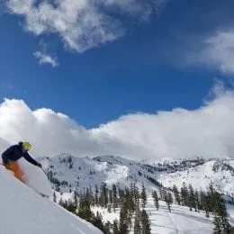 Downhill Skiing In Lake Tahoe