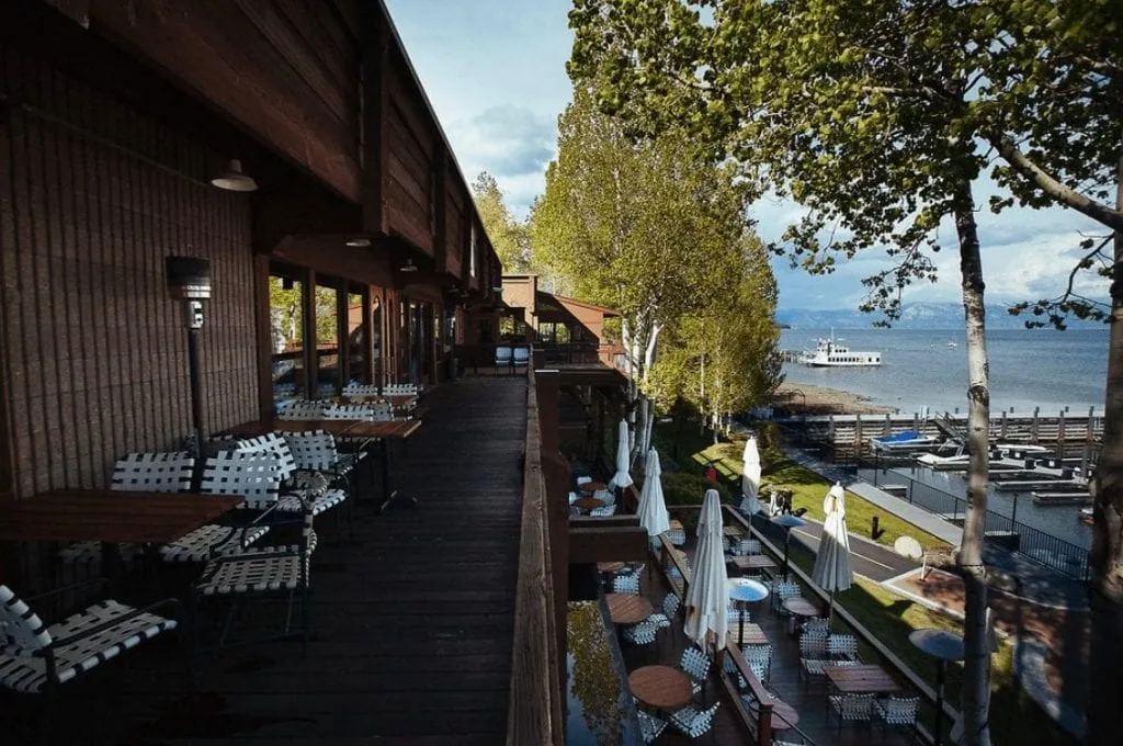Jake's on the lake is just one of many amazing Tahoe Restaurants.