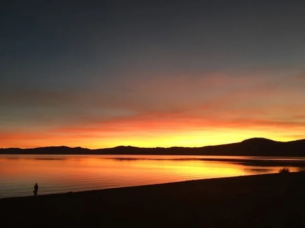 sunset pictures over lake
