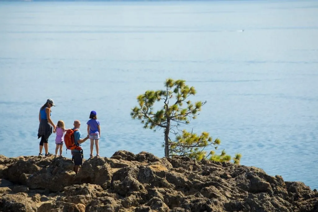 Eagle Rock is the perfect place to stage a hike and picnic with breathtaking views of Lake Tahoe's west shore. Photo courtesy of Ryan Salm.