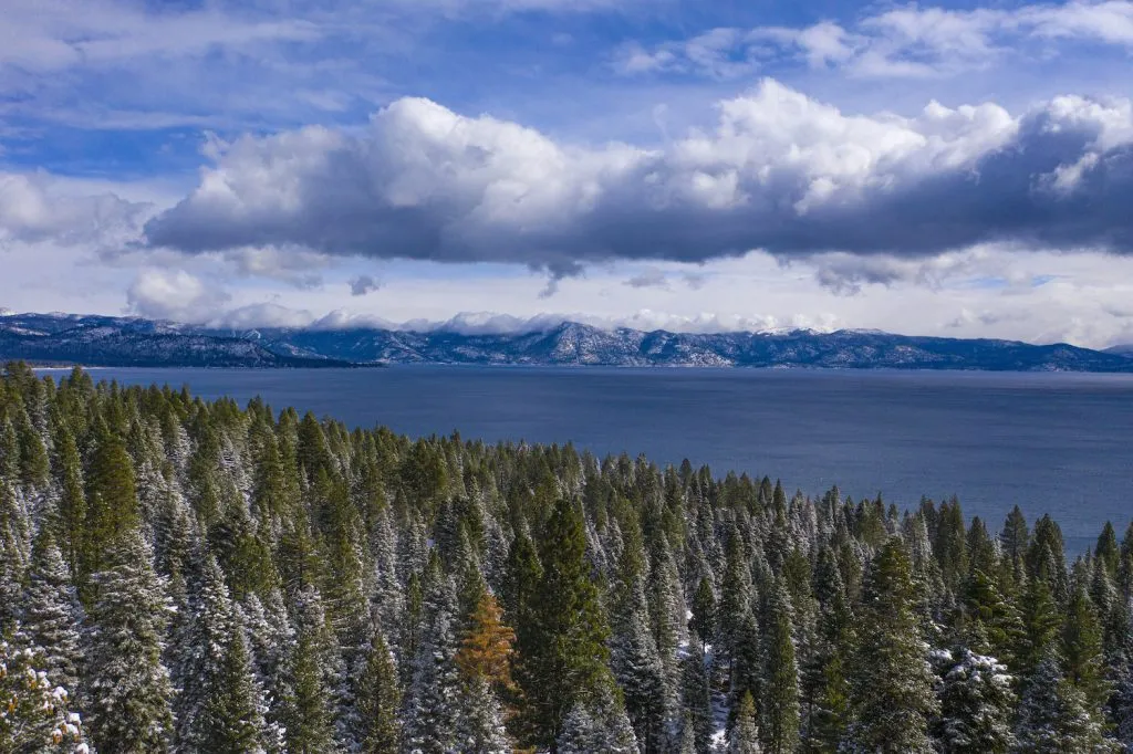 Scenic view of Lake Tahoe 