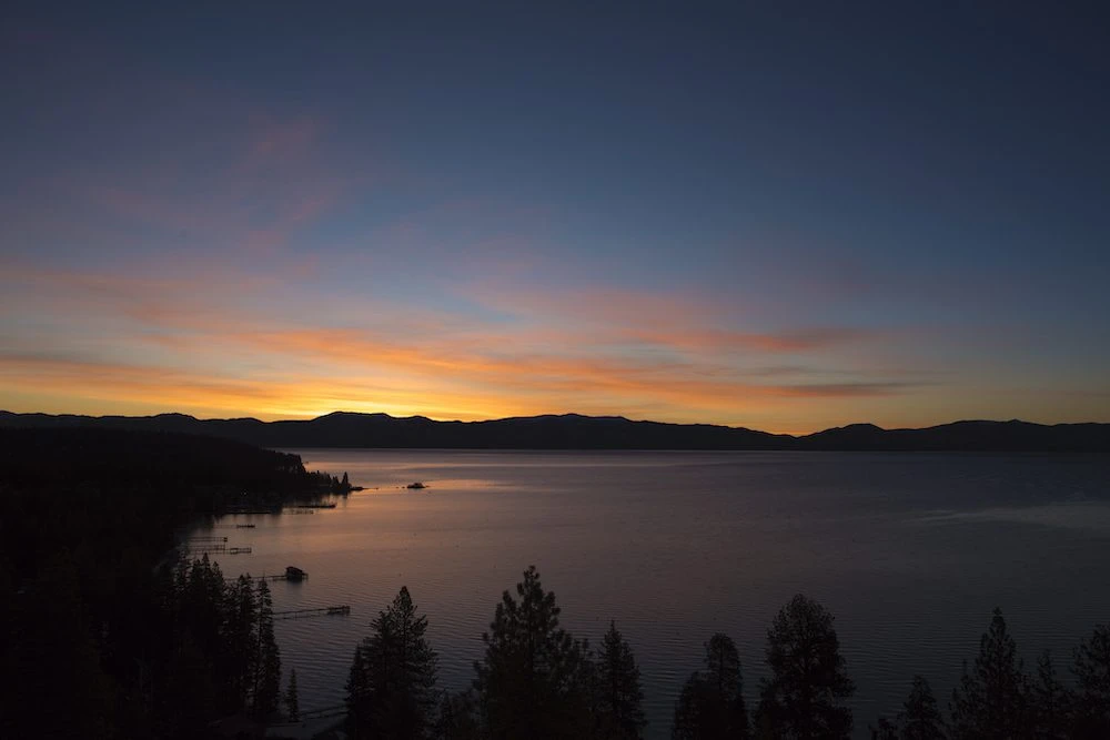 Sunsets in Lake Tahoe
