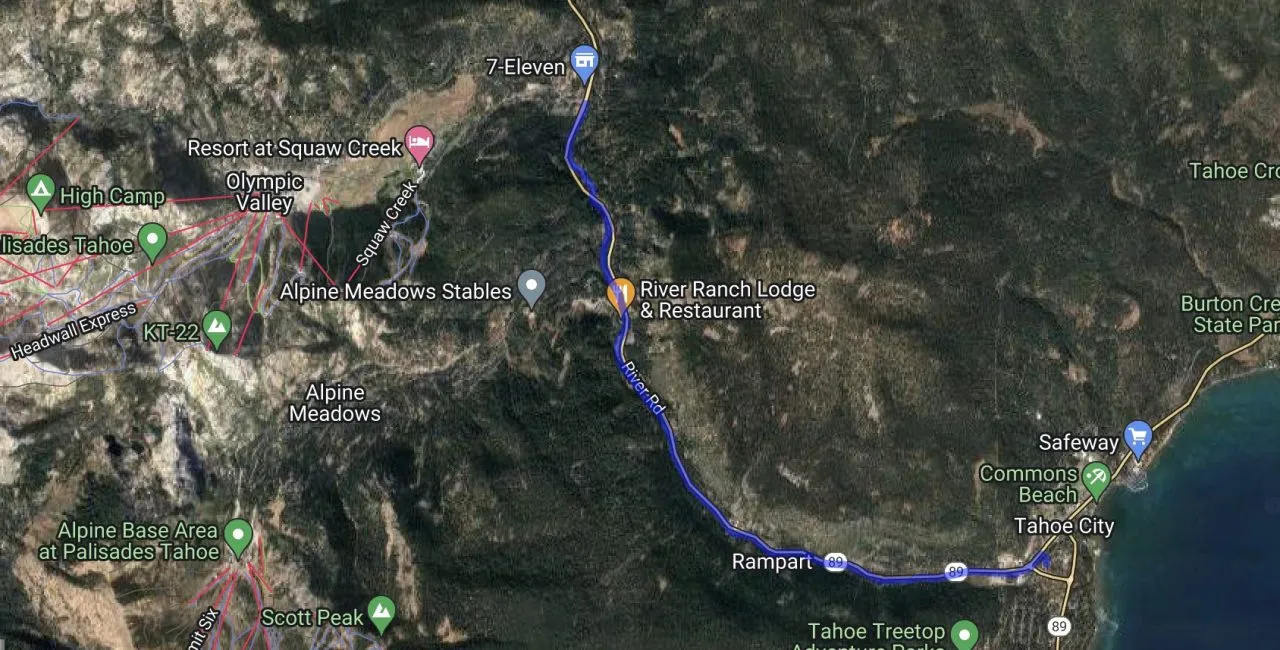 Cruise the Historic Truckee River Bike Path Lake Tahoe—flat, paved multi-use trail along the river from Tahoe City to Olympic Valley for all ages.