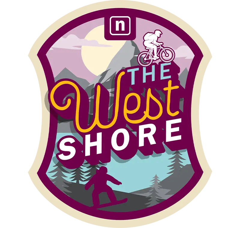 The west shore logo Lake Tahoe