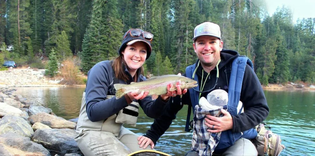 Matt Heron Fly Fishing in lake Tahoe