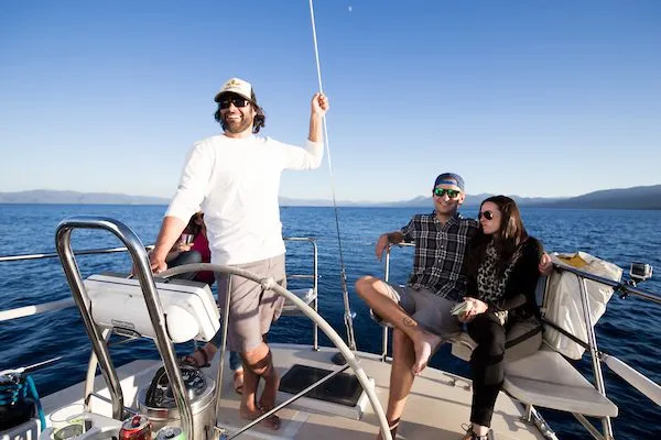 Charter boat in Lake Tahoe