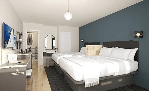 evo Hotel Tahoe City Lake Tahoe offers gear rentals, sauna & cold plunge, onsite dining and easy access to the lake and trails.