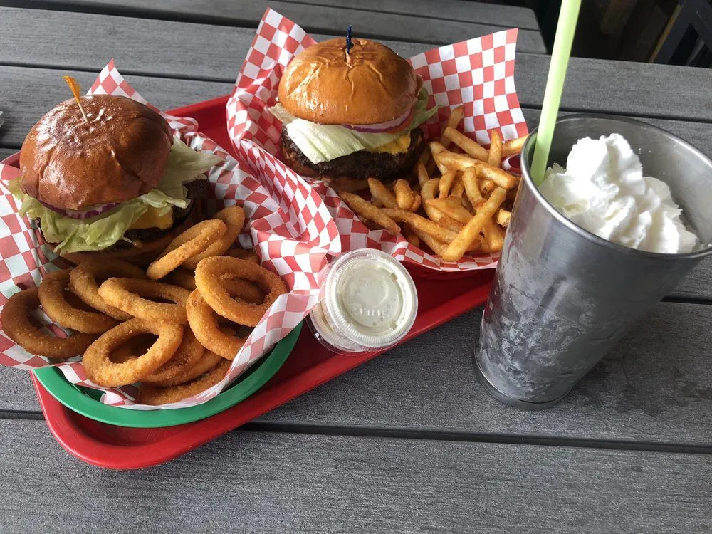 Burgers and fries from Chicos in Lake Tahoe