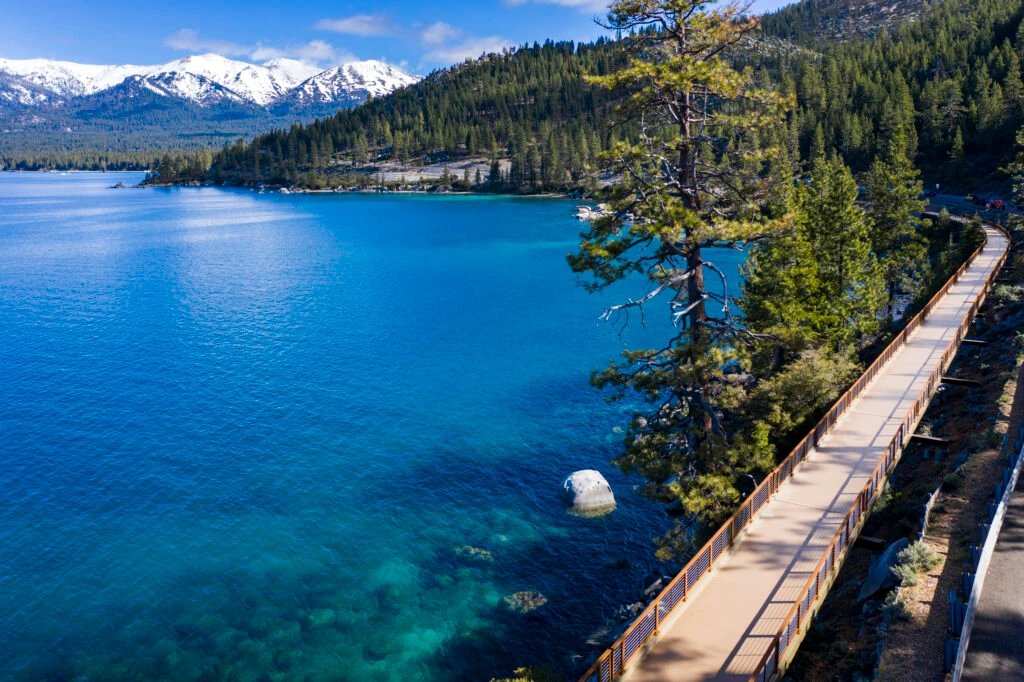 Bridge in Incline Village on North Shore of Lake Tahoe