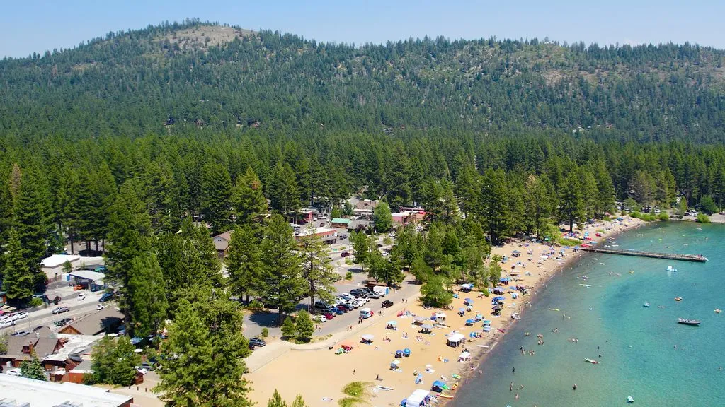 Aerial view of Kings Beach, California